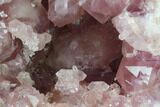 Sparkly, Pink Amethyst Geode Half - Argentina #170160-1